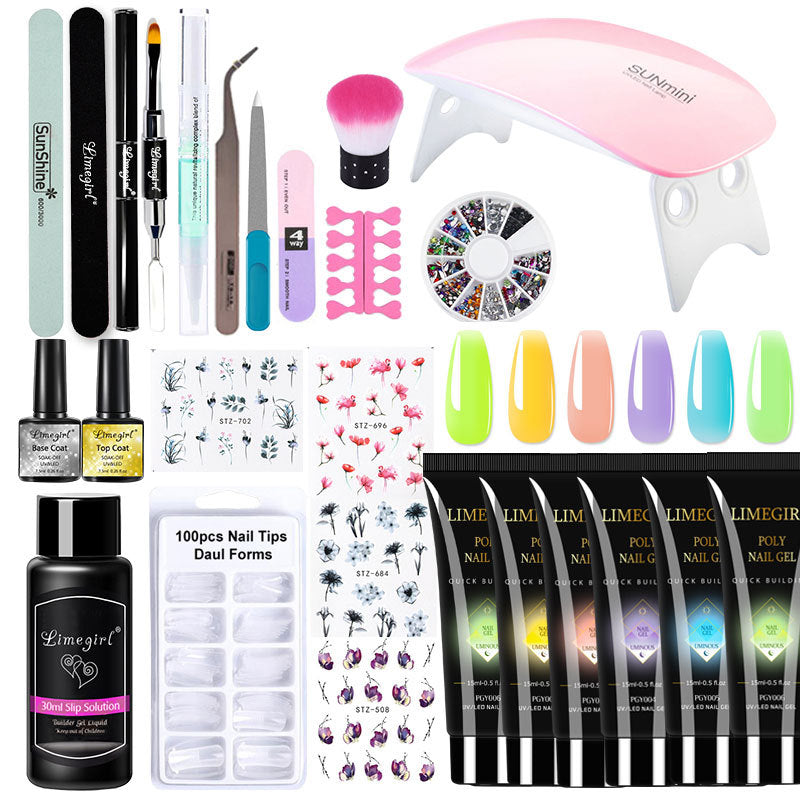 Crystal Extended Glue Suit Manicure Set Suit Tools