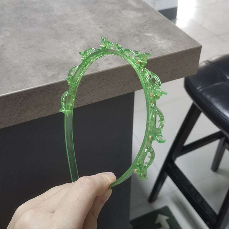 Hollow Solid Color Braided Hairpin Headband