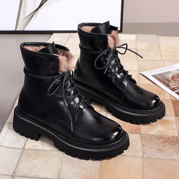 New autumn and winter rabbit fur warm boots