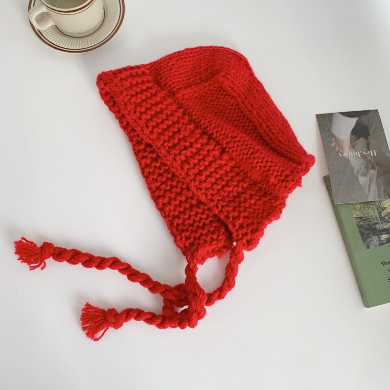 Handmade Woven Head-wrapping Hat Hollow Retro Artistic