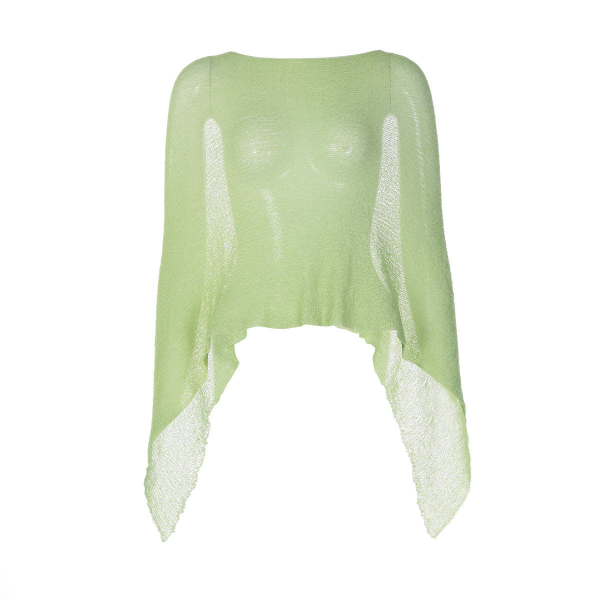 Solid-color, Versatile Casual Sweater Shawl Top For Women
