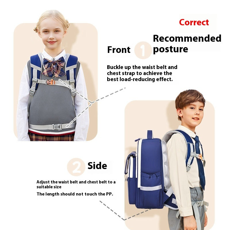 Lightweight And Large Capacity Boys Girls Children School Bag