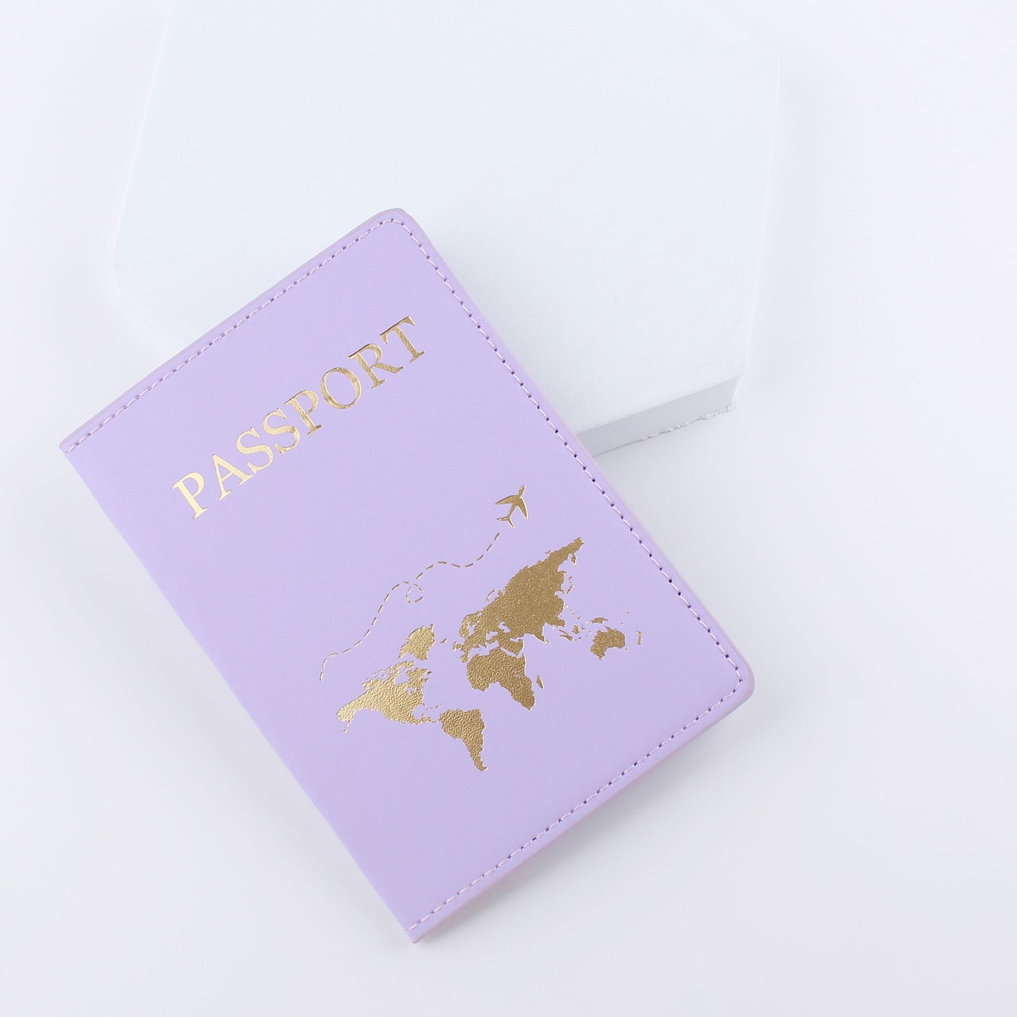 Leather Passport Holder Gift Travel Document Case Passport Protector