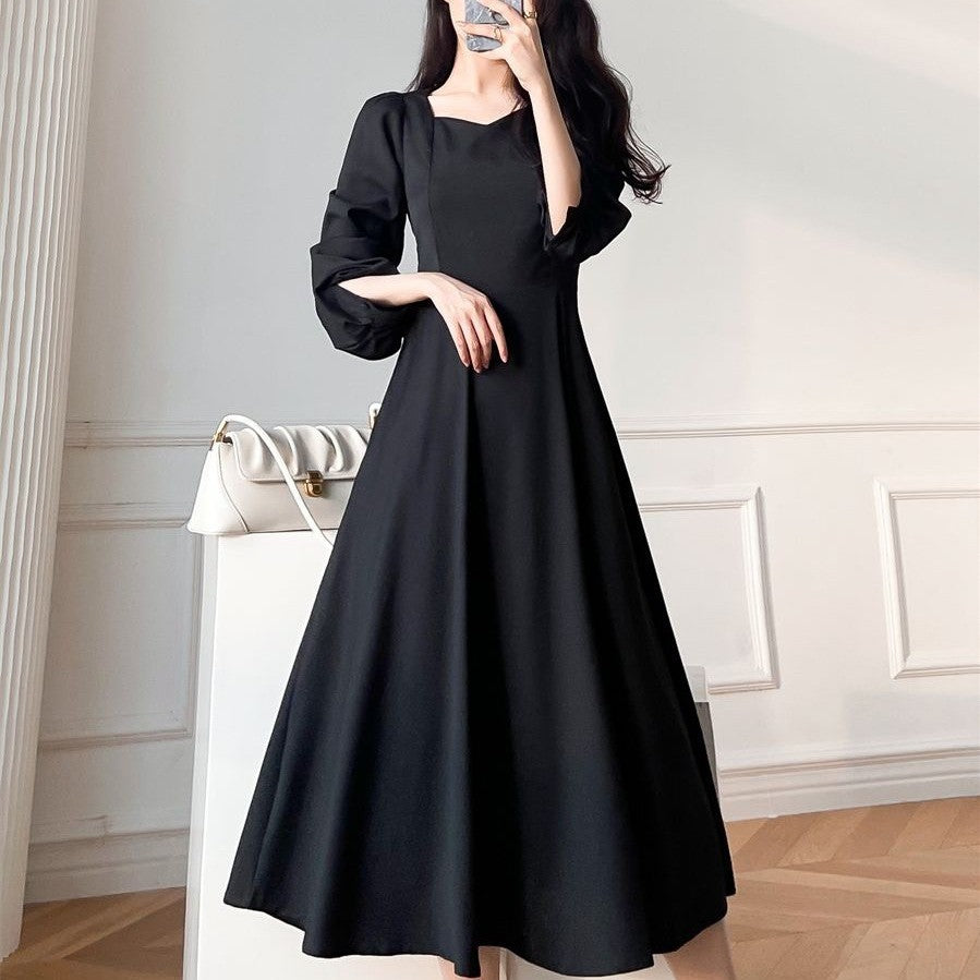 White Hepburn French Dress Girl