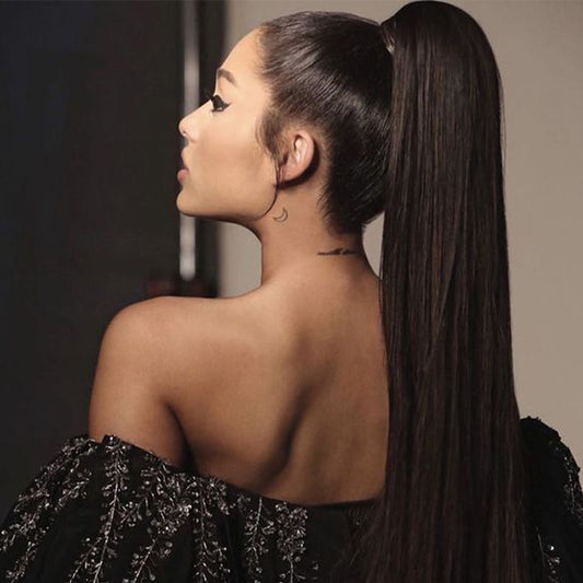 Long Straight Synthetic Wig With Headband For Womens Ponytail