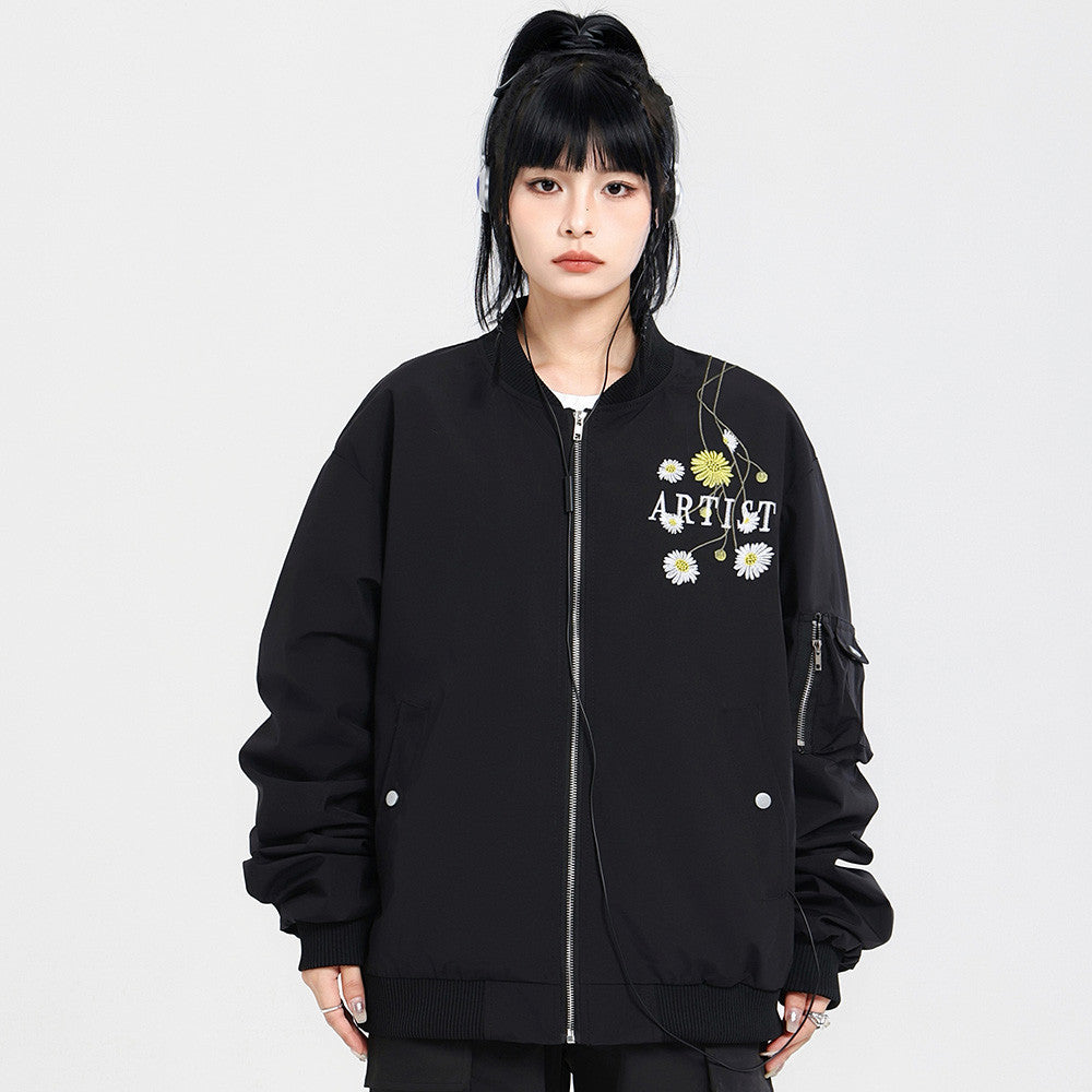 Embroidered Baseball Uniform Coat Men's Spring And Autumn