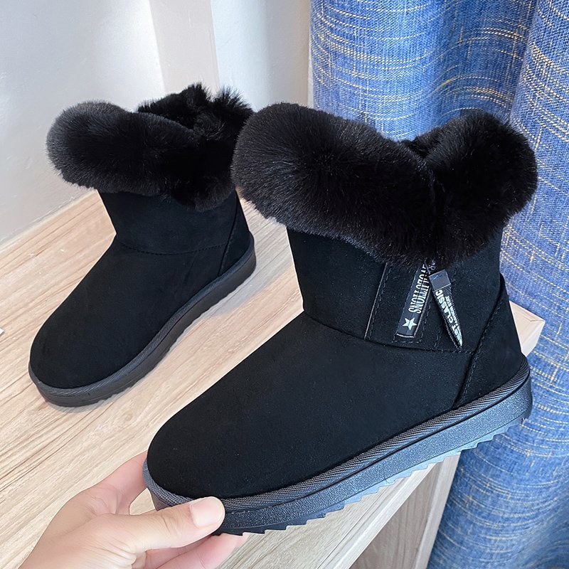 High-top Mid-tube Low-heel Round Toe Warm Snow Boots