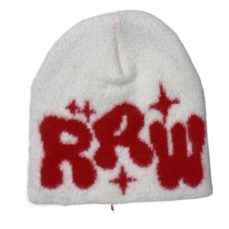 New Mink-like Knitted Jacquard Hat