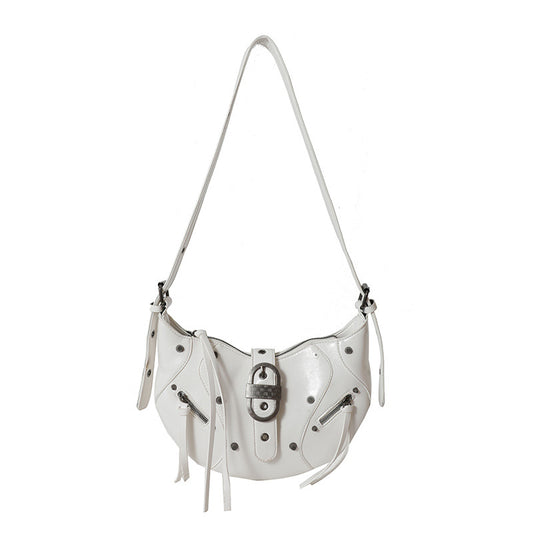 Dumpling Leisure Commute French Rivet Motorcycle Bag