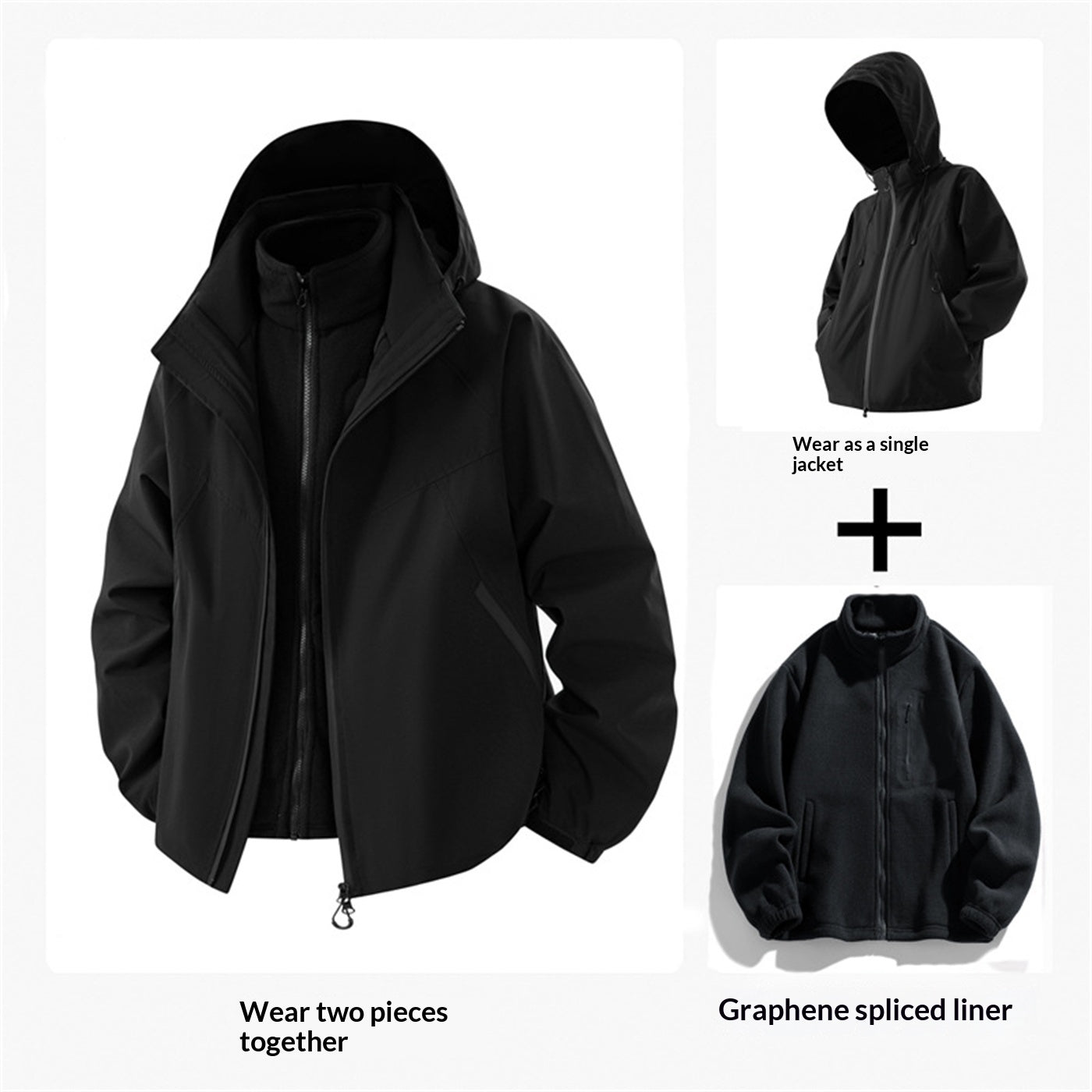 Couple Jacket Two-piece Waterproof