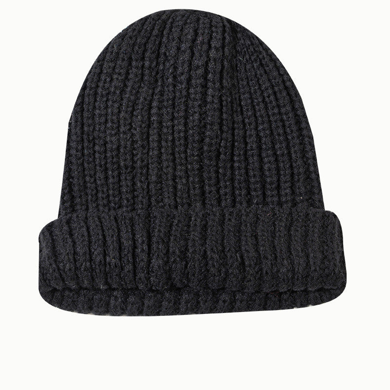 Japanese Simple Solid Flanging Wool Hat