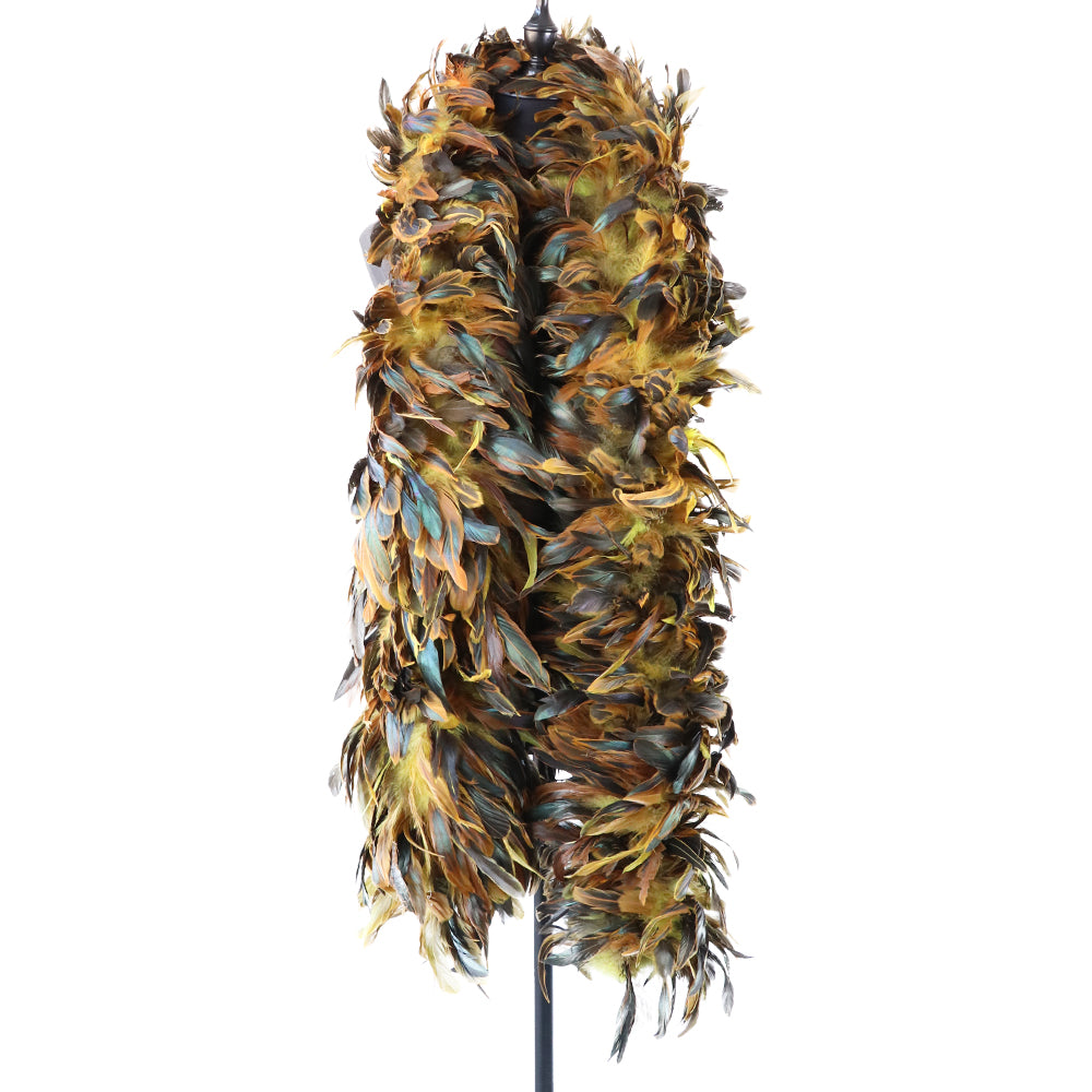 Catwalk Dress Up Colorful Chicken Feather Scarf Accessories Velvet Strips