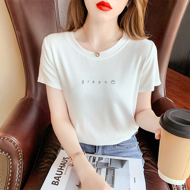 Women's Drape Print Casual T-shirt Summer