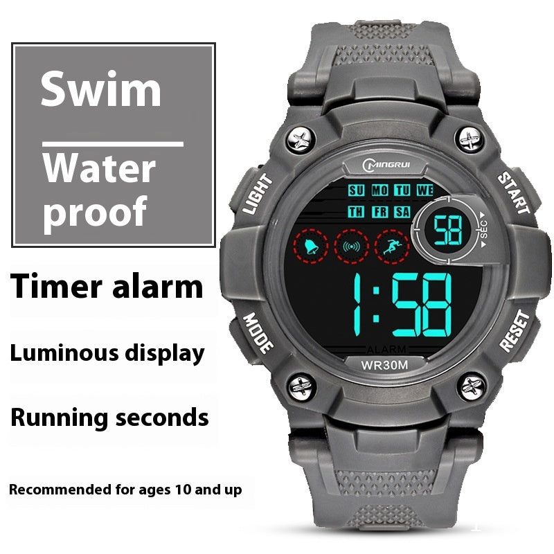Waterproof Anti-fall Multifunctional Sports Student Electronic Watch
