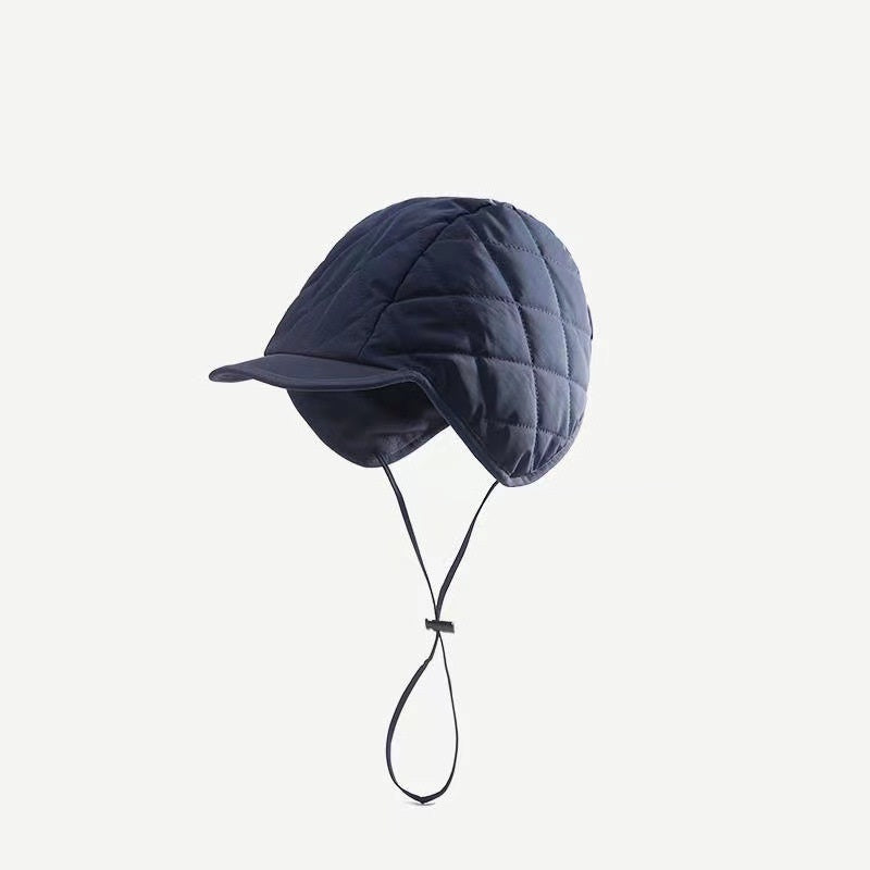 Simple Baotou Tie Up Duck Tongue Cold Proof Ear Protection Hat