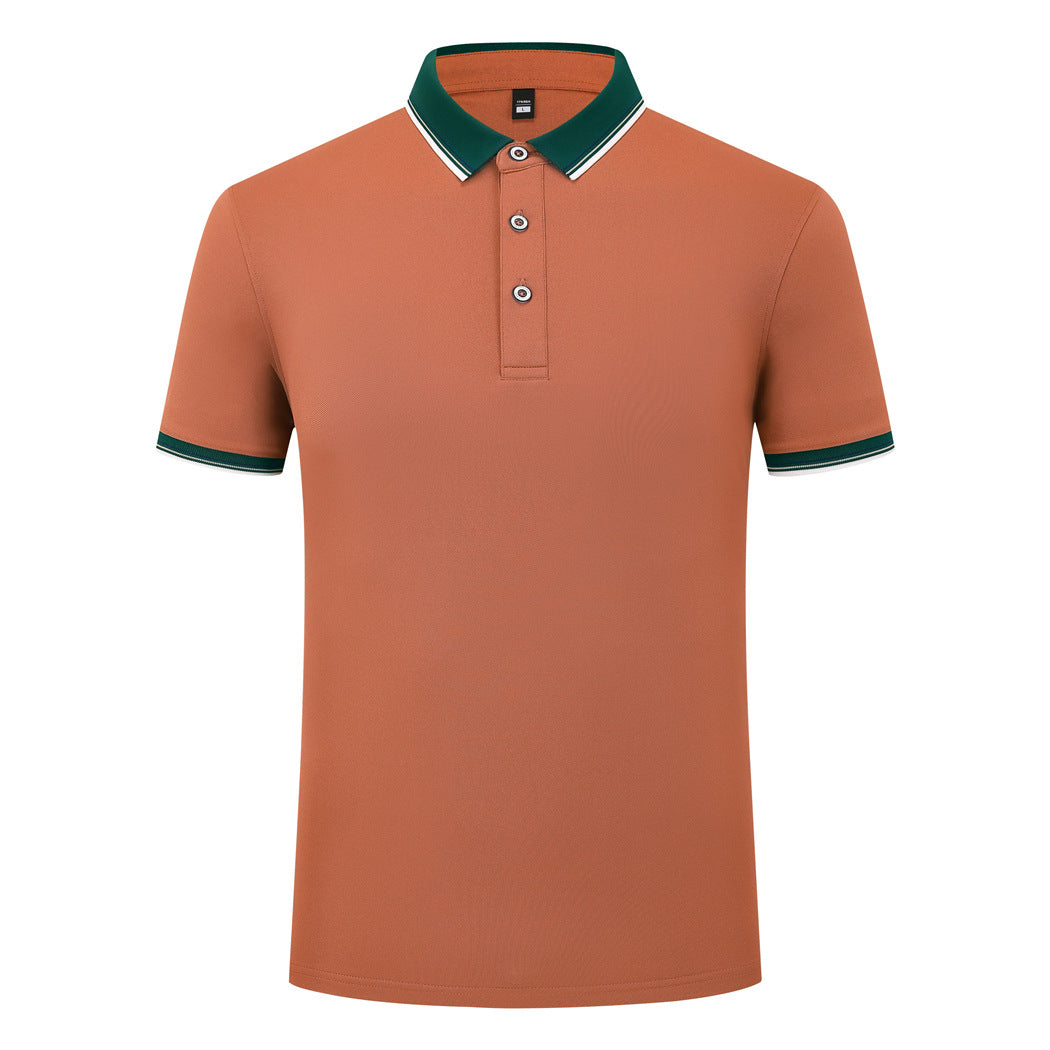 Elastic Fiber Di Skin Cotton Polo Shirt Color Matching