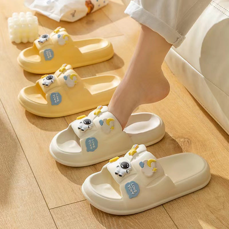 Astronaut Cartoon Slippers Stepping On Shit