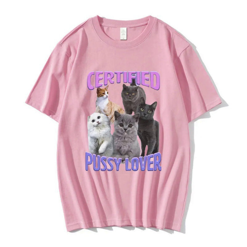 Certified Pussy Lover Cat Meme Shirt