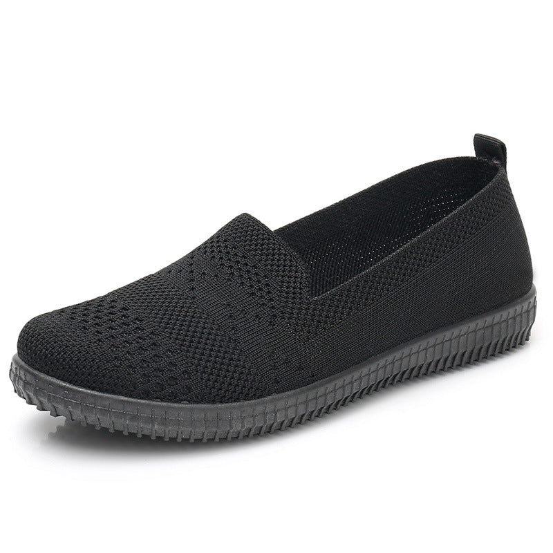 Autumn Breathable Casual Flat Bottom Middle-aged And Elderly Mother Shoes
