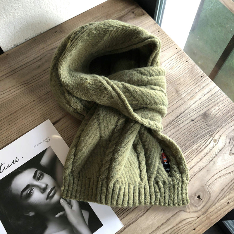Dame All Match Tørklæde Dekorativ Varm Vestlig Stil Mode