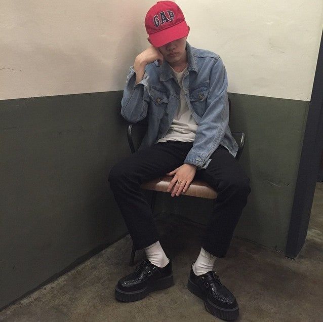 Korea wild classic retro denim jacket