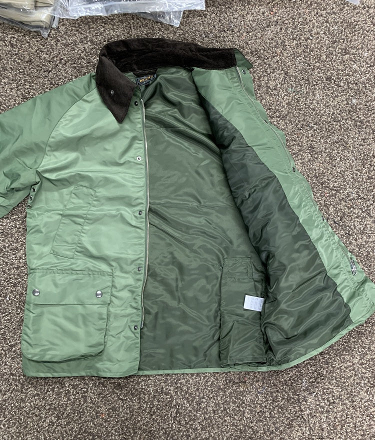 Japanese Tooling Corduroy Lapels Functional Nylon Working Jacket