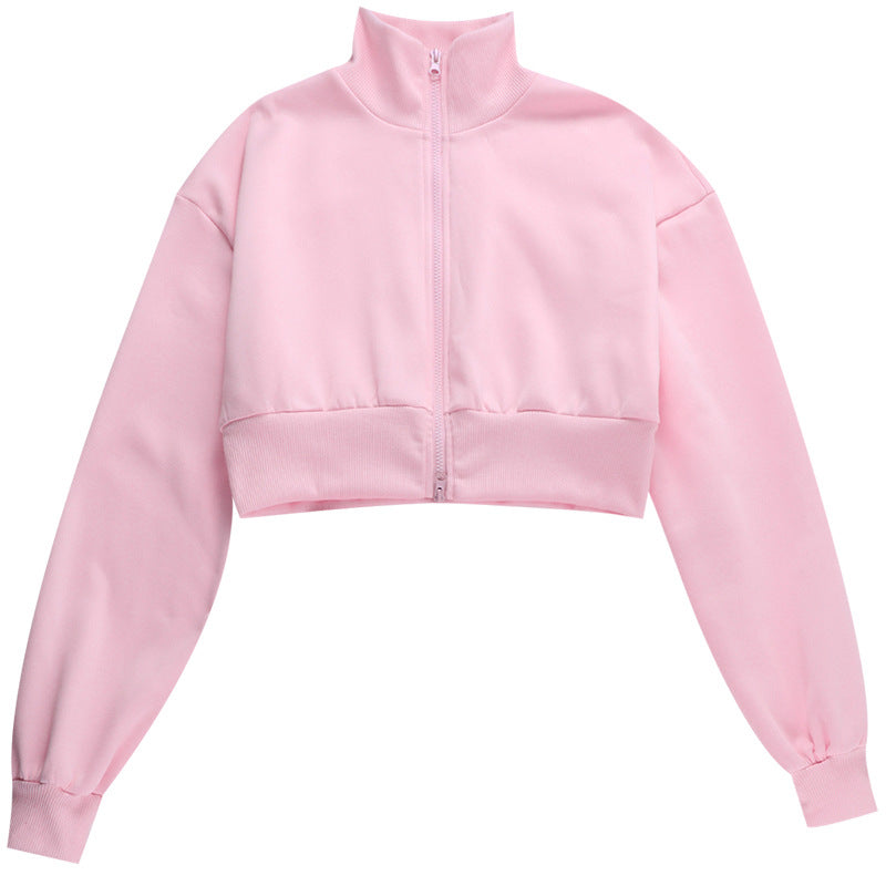 Double Zipper Jacket Casual Sweatpants Two-piece Set