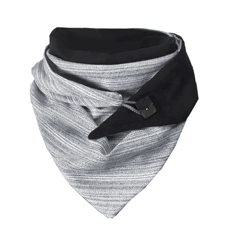 Padded Warm Shawl Printed Bib Scarf