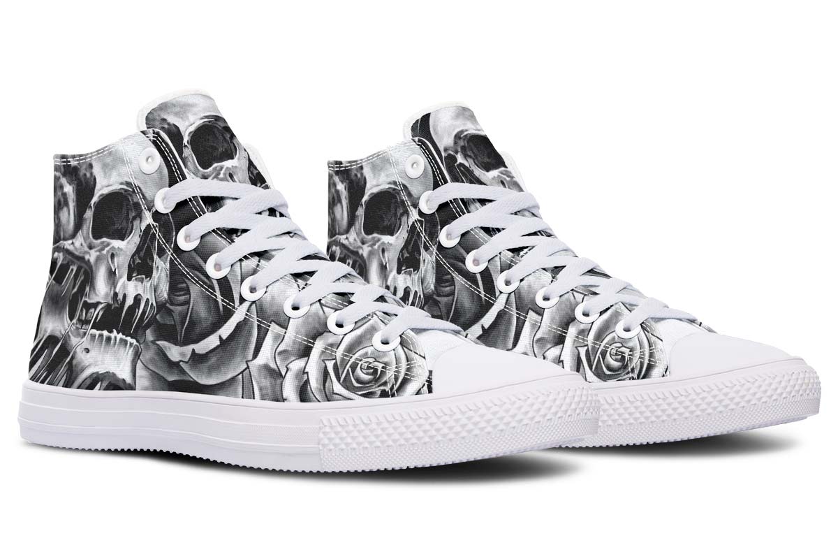 Printed Couple High-top Canvas Shoes
