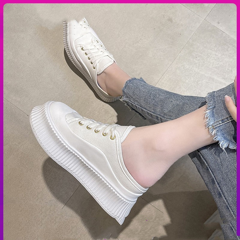 Lazy Person Wearing Half Slippers With A Wrapped Head For Women To Wear Externally