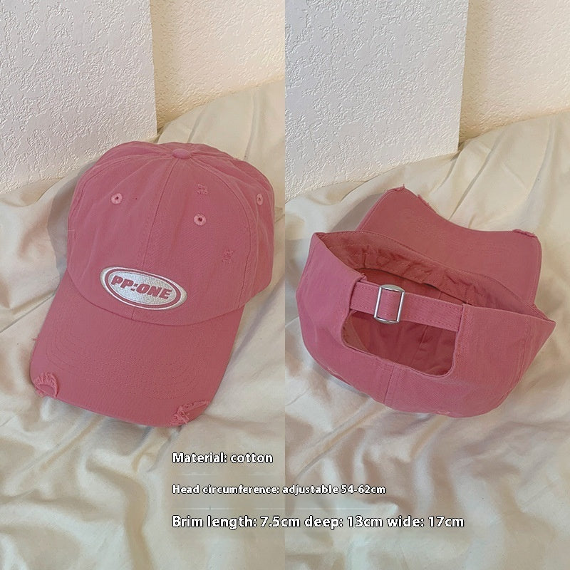 Color White Hat Female RaspberryBaseball Cap