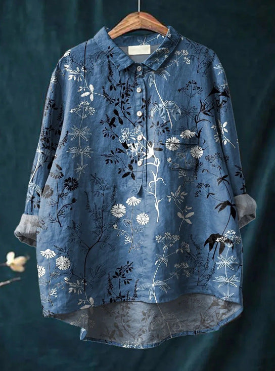 European And American Cardigan Style Women's Shirt