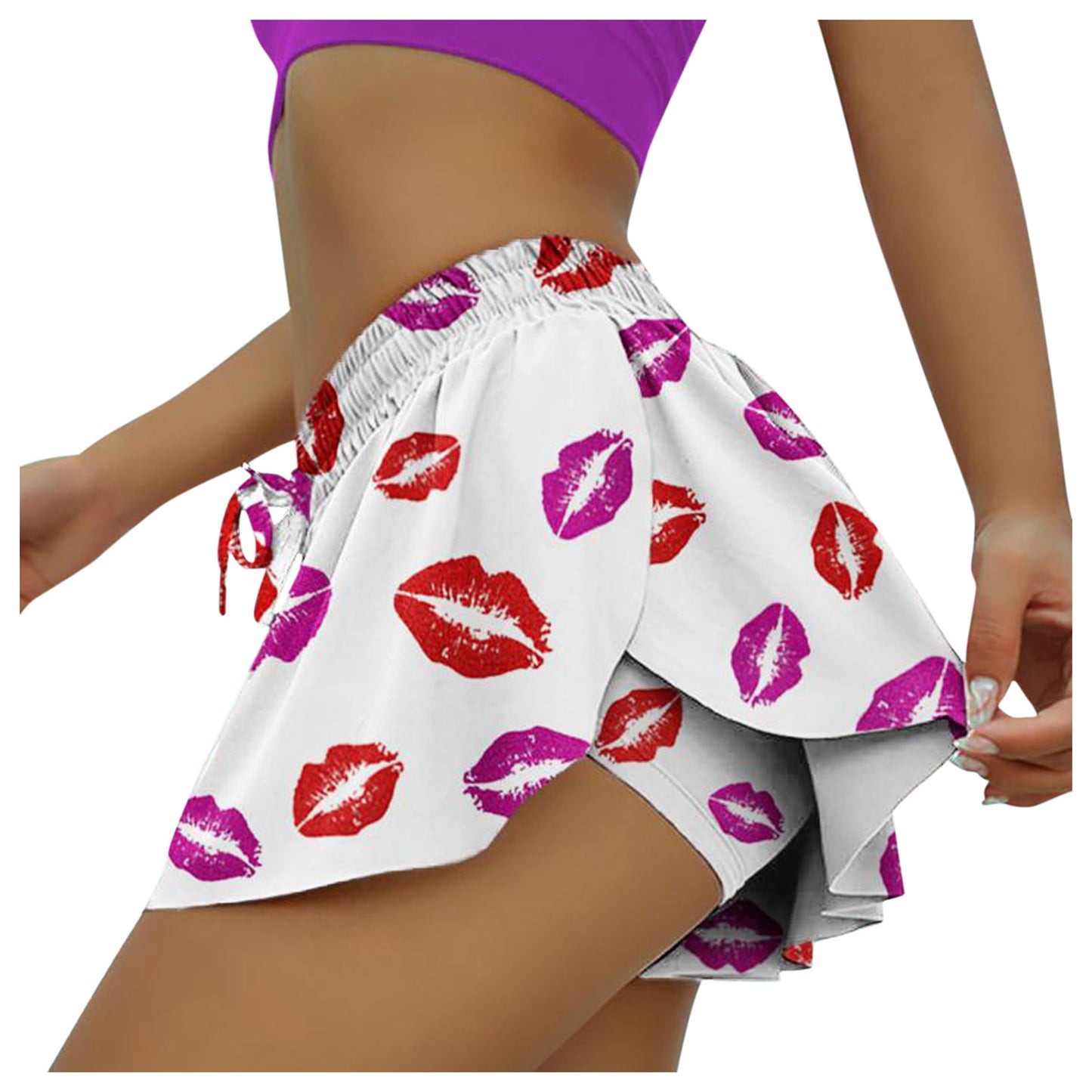 Women's Summer Fashion Drawstring Skirt Pants