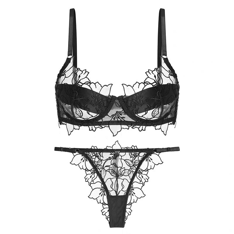 Lace Red Zodiac Year Bra And Panty Set