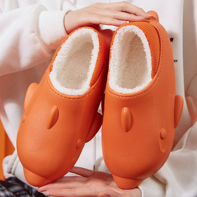 Shark Shape Slippers Home Unsiex Waterproof Platform Shoes Winter