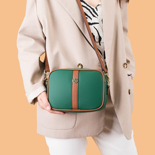 Net Red Fashion Soft Leather One Shoulder Crossbody Bag