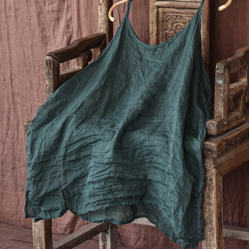 Womens Extra-long Camisole With Hand-sewn Back For A Cool Lightweight Base