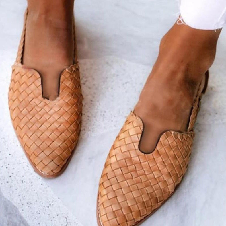 Womens Plus Size Flat Low Heel Sandals