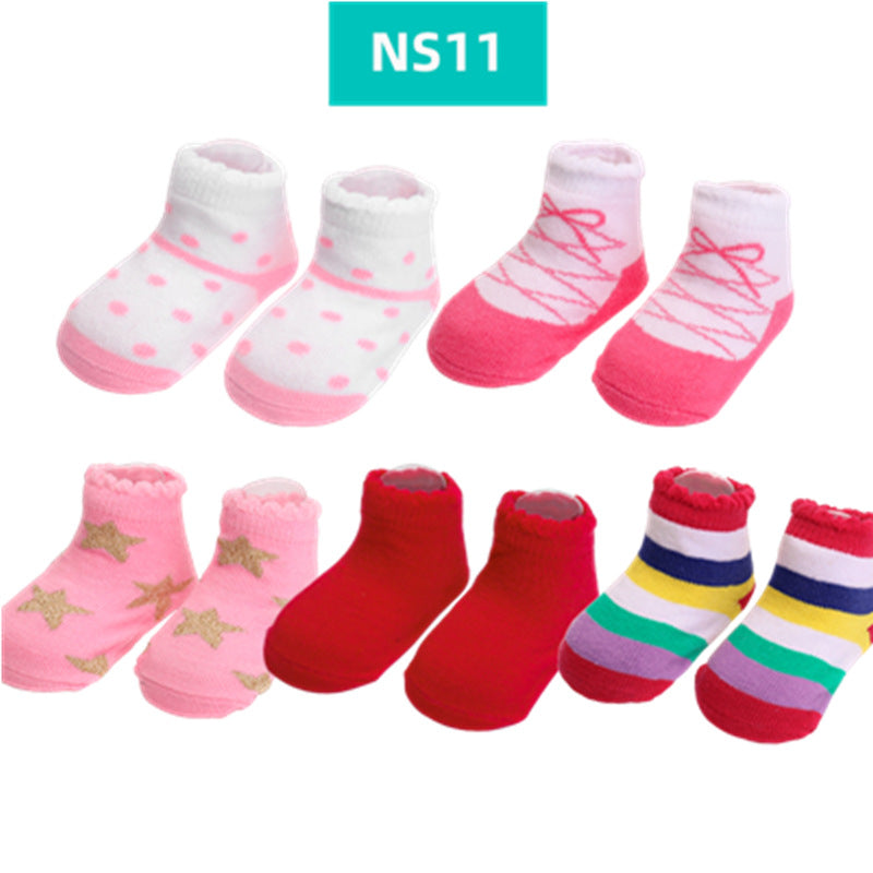 Fashion Striped Lace Flower Bow Socks