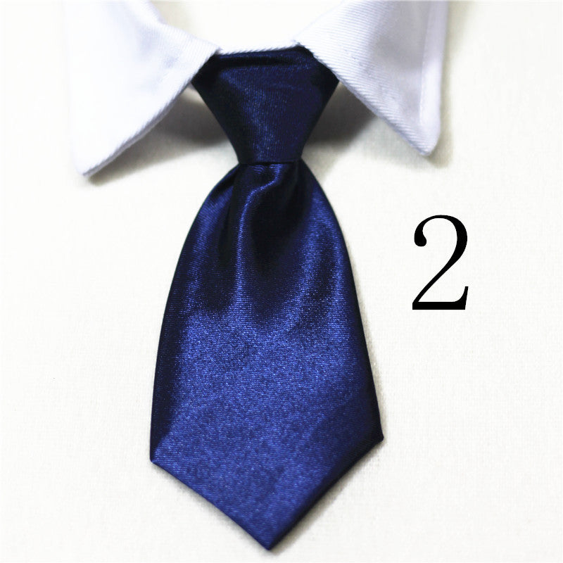 Cat And Dog Pet Fake Tie Solid Color Stripes