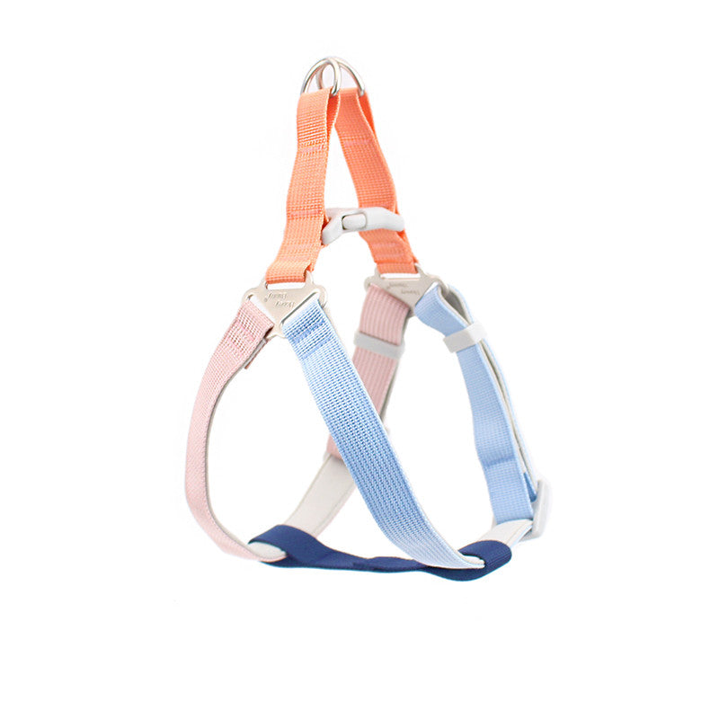 Colorful Outdoor Chest And Back Hand Holding Rope Outing Dog Leash Pet Supplies