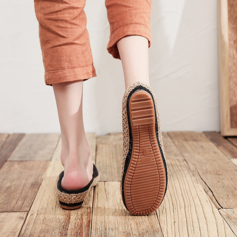 Women's Fashionable Summer New Baotou Half Slippers