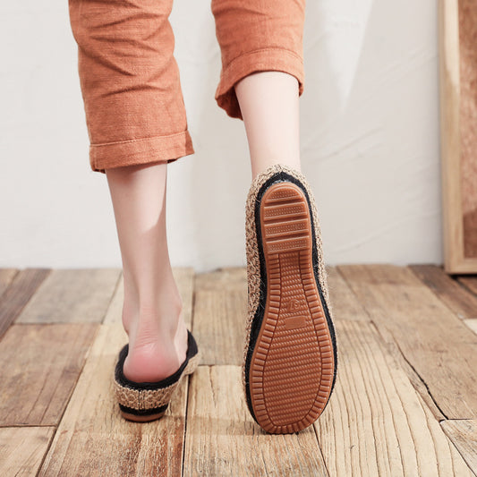 Women's Fashionable Summer New Baotou Half Slippers