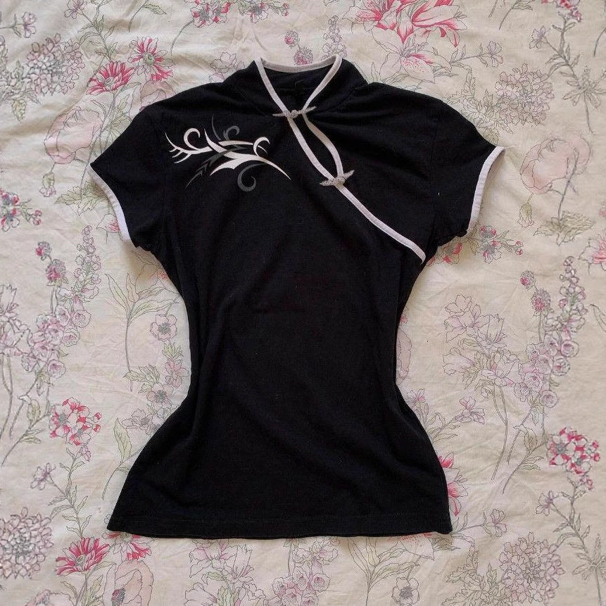 Retro-chic Modern Chinese-style Fashion T-shirt