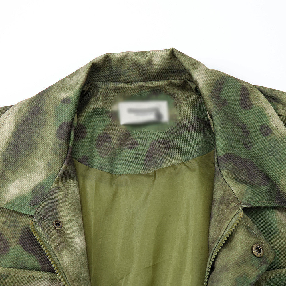 Tactical Camouflage Military Coat Men's European And American Loose Mid-length Jacket