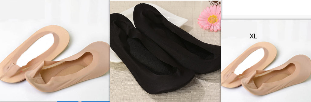 3D Arch Foot Massage Health Care Women Summer Socks Ice Silk Socks Shallow Mouth Silica Gel Invisible Slippers Feet Care