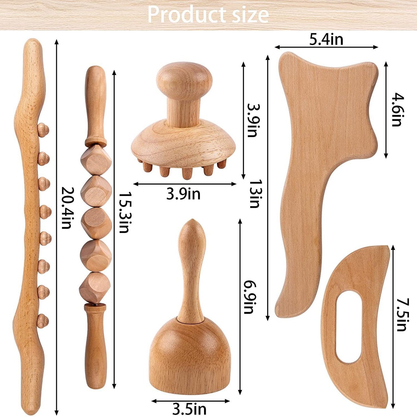 Solid Wood Dice Type Sinew Stick Household Meridian Dredging