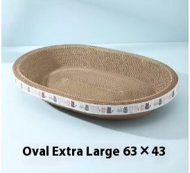 Cat Scratch Board And Cat Nest Integrated, Wear-resistant And Non Falling Debris