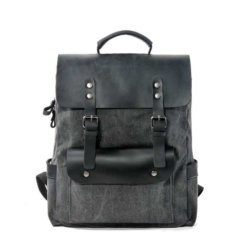 Unisex College Vintage Canvas Backpack