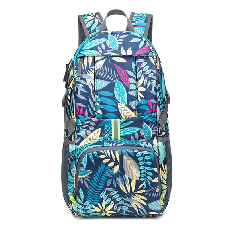 Lightweight Printed Nylon Folding Mountaineering Riding Backpack